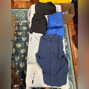 Blue Button-Up Shirt - Navy Blue